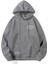 Füme Happiest Baskılı Oversize Kapşonlu Sweatshirt 1