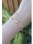 Vip Seri Pirinç Zirkon Taşlı Gold Renk Halley Model Bileklik - TJ-BB6081 2