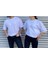 Unisex Oversize Bisiklet Yaka Sevgili Kombin 2 Li Paket Tshirt 1