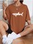 Unisex Kadın/erkek Shark Renkli Özel Baskılı Oversize Pamuk Bisiklet Yaka Penye T-Shirt 1