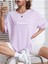 Unisex Kadın/erkek Los Angeles Renkli Özel Baskılı Oversize Pamuk Penye Bisiklet Yaka T-Shirt 4