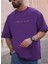 Unisex Dreamer Baskılı Oversize Bisiklet Yaka Tshirt 1