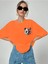 Kadın Oversize Panda Baskılı Siyah T-Shirt 1