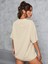 Unisex Kadın/erkek New York Özel Baskılı Renkli Oversize Penye T-Shirt 3