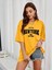 Unisex Kadın/erkek New York Özel Baskılı Renkli Oversize Penye T-Shirt 1