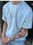 Unisex Baskısız Oversize Penye T-Shirt %100 Pamuk 1