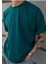 Unisex Baskısız Oversize Penye T-Shirt %100 Pamuk 2