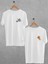 Tom ve Jerry Tişört Sevgili Çift Takım Siyah Beyaz Oversize Couple T-Shirt 1