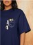 Unisex Cat Renkli Özel Baskılı Oversize Pamuk Bisiklet Yaka Penye T-Shirt 2