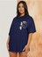 Unisex Cat Renkli Özel Baskılı Oversize Pamuk Bisiklet Yaka Penye T-Shirt 3
