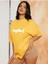 Unisex Kadın/erkek Shark Renkli Özel Baskılı Oversize Pamuk Bisiklet Yaka Penye T-Shirt 1