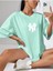 Unisex Ny Renkli Özel Baskılı Oversize Pamuk Bisiklet Yaka Penye T-Shirt 1