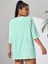 Unisex Ny Renkli Özel Baskılı Oversize Pamuk Bisiklet Yaka Penye T-Shirt 2