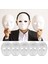 Beyaz Renk Boyanabilir Anonim Tam Yüz Cosplay Maske 24X18 cm (4887) 5