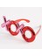 Kırmızı Renk Xoxo Yazılı Parti Gözlüğü 17X7 cm (4887) 1