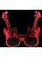 Kırmızı Renk Rockn Roll Gitar Şekilli Parti Gözlüğü 15X15 cm (4887) 1