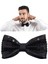 Gece Işıltısı Siyah Payetli Pullu Papyon 7x2 cm (4887) 2