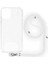 Apple iPhone 5 Ip Askılı Şeffaf Silikon Kılıf Beyaz 1