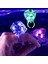 Kristal Tasarımlı LED Glow Işıklı 3 Modlu Mor Yüzük 3.5 x 5 cm (4887) 2