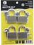 Td-Ms4 Master 4pcs Joker Anahtarlı=tek Anahtarla 4 Kilit Aç 60 mm - Gri Kısa Kancalı Çelik Asma Kilit 1