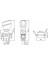 Joystick Kcd4 Anahtar Latch Siyah Ileri Geri Vites Kolu 16A 250V Akülü Çocuk Arabası Elektrikli Araç Oyuncak Switch Makine Motor Asansör Vinç Atv Gokart 5