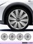 Renault Clio 4 16 Inç Jant Kapağı Amblemli Gri [4 Adet Kapak] 132 CVL-ADT2645 1
