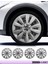 Renault Megane 2 15 Inç Jant Kapağı Amblemli Gri [4 Adet Kapak] 128 CVL-ADT8298 1