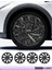 Ford Fiesta 16 Inç Jant Kapağı Amblemli Piano Black [4 Adet Kapak] 221 CVL-ADT6307 1