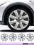 Fiat 500 15 Inç Jant Kapağı Amblemli Gri [4 Adet Kapak] 110 CVL-ADT1508 1