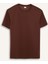 Regular Fit Bisiklet Yaka Dokulu Basic Düz Kısa Kollu Twill Tişört D7912AX25SP 1