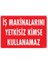 Iş Makinaları Uyarı Levhası 25X35 KOD:1325 1