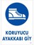 Koruyucu Ayakkabı Giy Uyarı Levhası 25X35 Kod:7 1