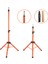 Kuaför Eğitim Mankeni Için Metal Tripod / Turuncu + Taşıma Çantası 1