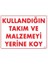 Kullandığın Takım ve Malzemeyi Yerine Koy Uyarı Levhası 25X35 KOD:233 1