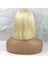 Platin T Lace Gerçek Küt Peruk 4