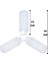 (5 adet) Sorti 30W (270W) Beyaz IŞIK E27 DUYLU (Kalın Duy) LED Pervane Ampul 3