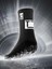 Unisex Koyu Gri Anti Slip Socks Kaymaz Silikon Havlu Taban Maç Pro Sporcu Çorabı 1