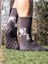Unisex Koyu Gri Anti Slip Socks Kaymaz Silikon Havlu Taban Maç Pro Sporcu Çorabı 5