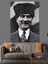 Mustafa Kemal Atatürk Dekoratif Kanvas - Mdf Ahşap Tablo 1