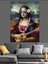 Güneş Gözlüklü Gitar Çalan Monalisa Dekoratif Kanvas - Mdf Ahşap Tablo 1