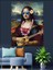 Güneş Gözlüklü Gitar Çalan Monalisa Dekoratif Kanvas - Mdf Ahşap Tablo 3