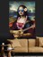 Güneş Gözlüklü Gitar Çalan Monalisa Dekoratif Kanvas - Mdf Ahşap Tablo 4