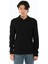 Js Polo Yaka Düğmeli Waffle Sweat Siyah 1