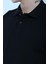 Js Polo Yaka Düğmeli Waffle Sweat Siyah 3