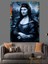 Mona Lisa Fan Art Dekoratif Kanvas - Mdf Ahşap Tablo 1