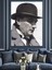 Fötr Şapkalı Mustafa Kemal Atatürk Dekoratif Kanvas - Mdf Ahşap Tablo 2