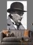 Fötr Şapkalı Mustafa Kemal Atatürk Dekoratif Kanvas - Mdf Ahşap Tablo 4