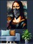 Mona Lisa Fan Art Dekoratif Kanvas - Mdf Ahşap Tablo 1