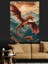 Uçan Ejderha Dekoratif Kanvas - Mdf Ahşap Tablo 4