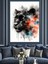 Siyah Panter ve Renkli Dumanlar Dekoratif Kanvas - Mdf Ahşap Tablo 1